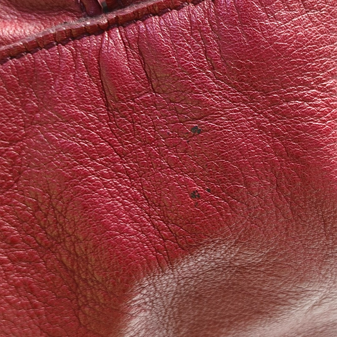 BURBERRY Dinton Red Cowhide Single Shoulder Bag Handbag Crossbody Bag Golden hardware Removable shoulder strap-(SKU)-943696805