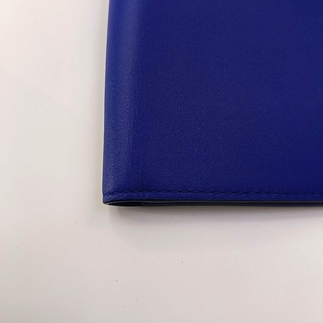 BURBERRY Blue Leather Wallet-(SKU)-954867784