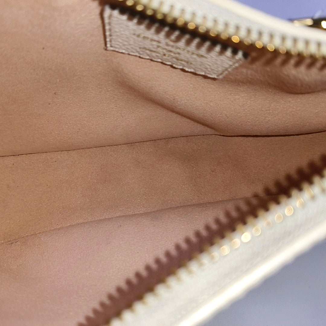 LOUIS VUITTON MOON Mini White Cowhide Monogram Single Shoulder Bag Tote with Gold Hardware-(SKU)-968691091