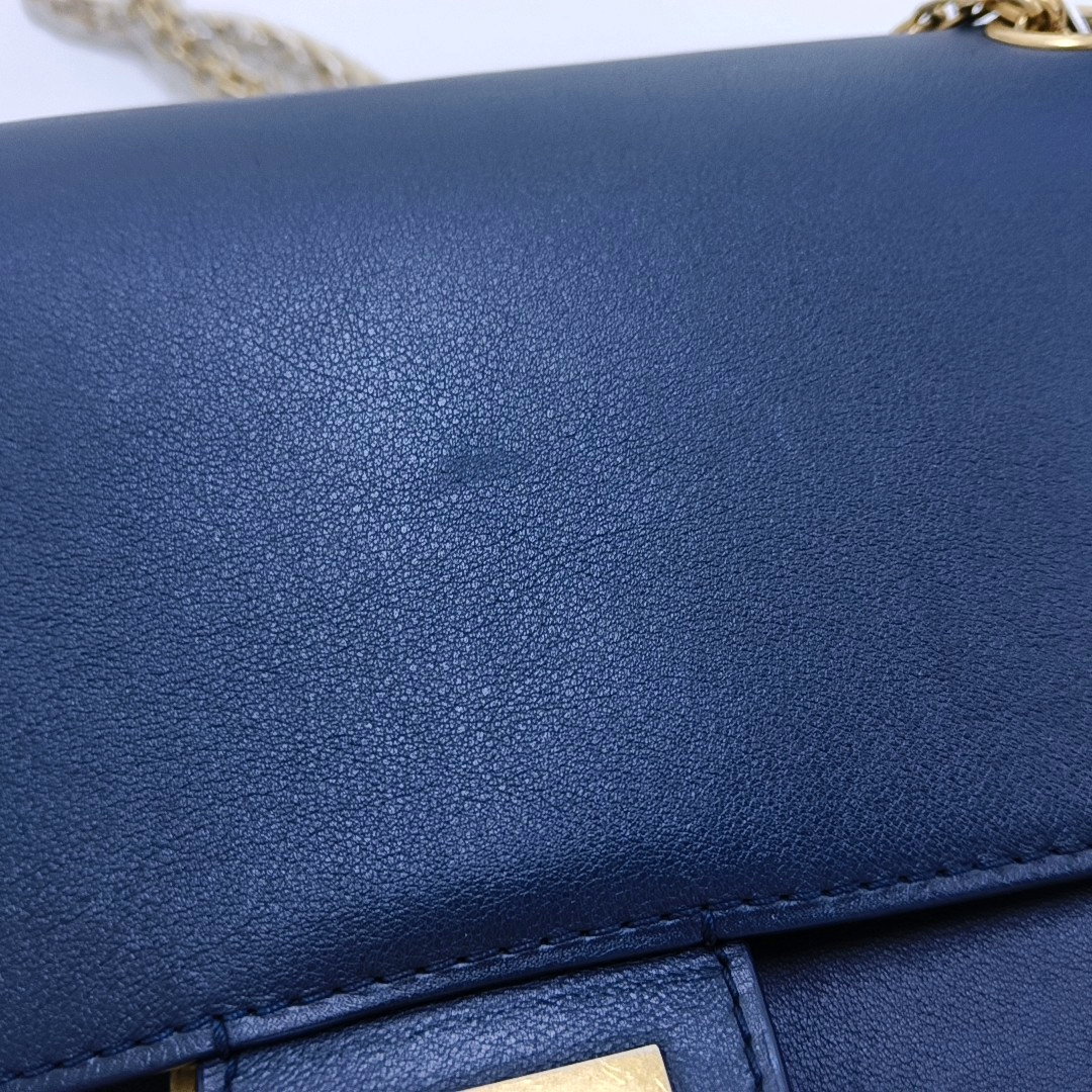CHANEL 2.55 Deep Blue Calf Leather Single Shoulder Bag Crossbody Bag Golden Hardware 26 Openings-(SKU)-954526638