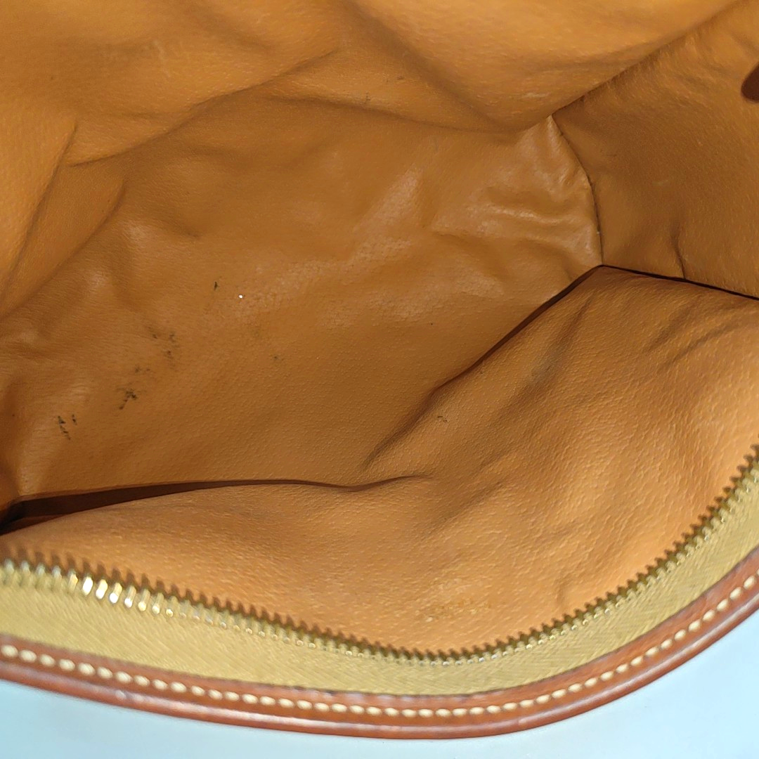 CELINE Brown Coated Canvas Triumph Clutch Golden hardware-(SKU)-946249949