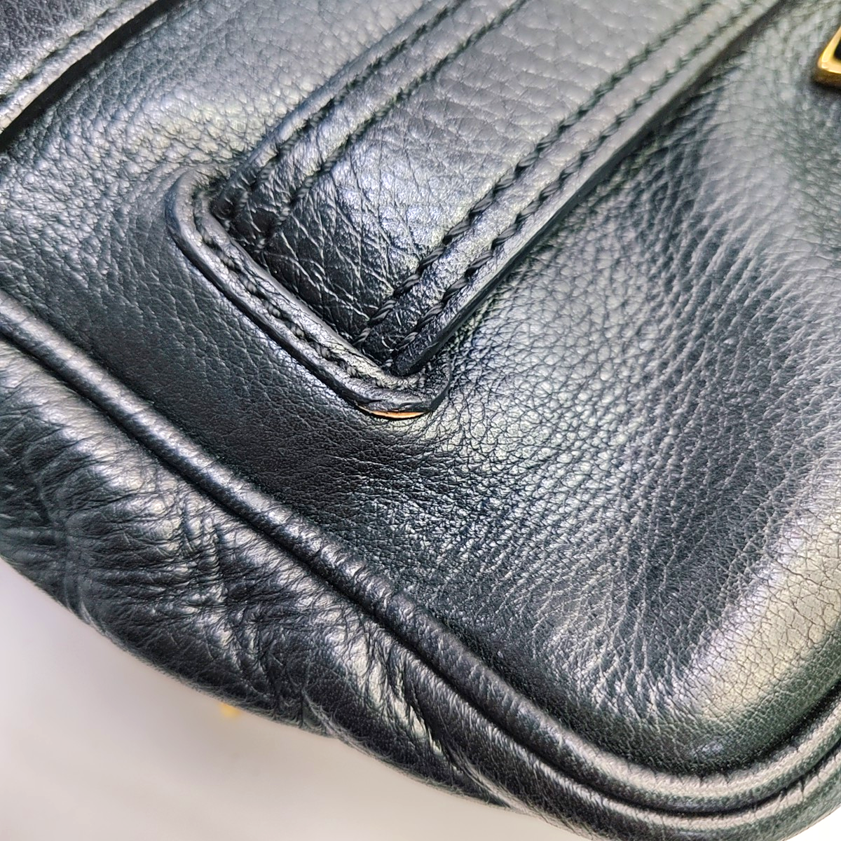 BURBERRY Black Leather Single Shoulder Bag Golden hardware-(SKU)-945938480