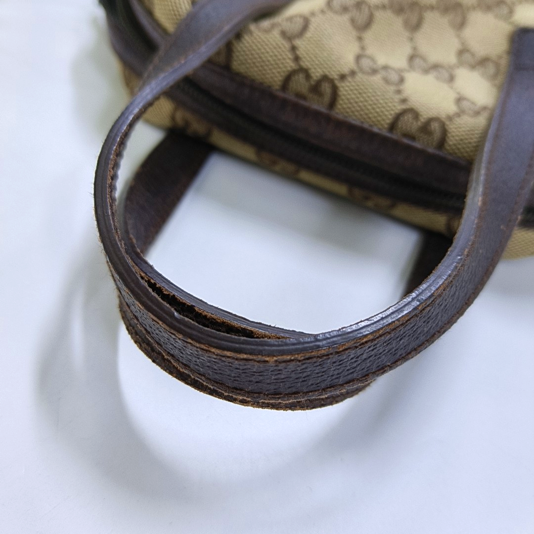 GUCCI Brown Canvas Monogrammed Tote Bag Golden hardware-(SKU)-946191462