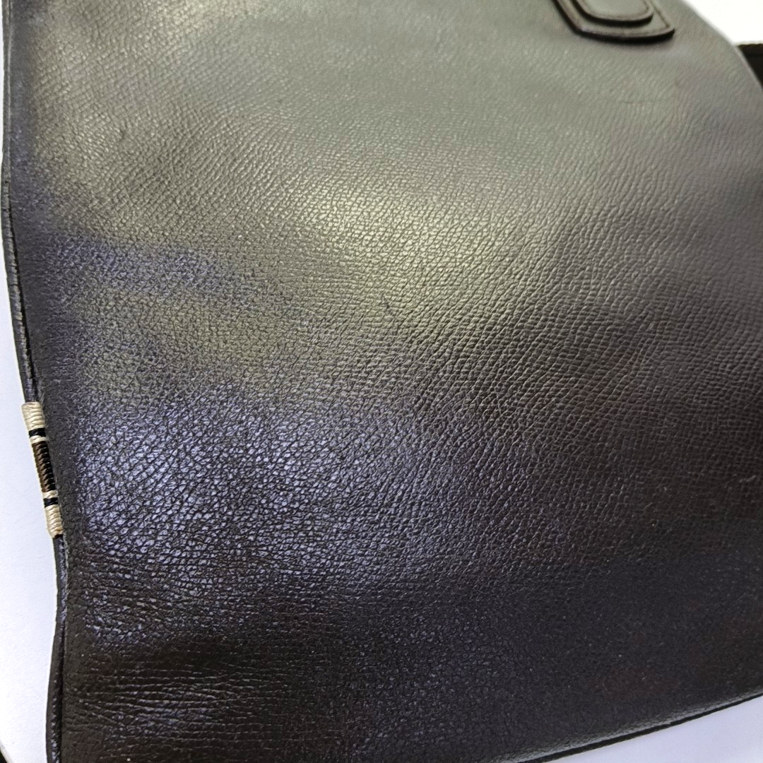 FERRAGAMO Dark Brown Calfskin Single Shoulder Tote Bag Crossbody Bag Golden hardware-(SKU)-943478247