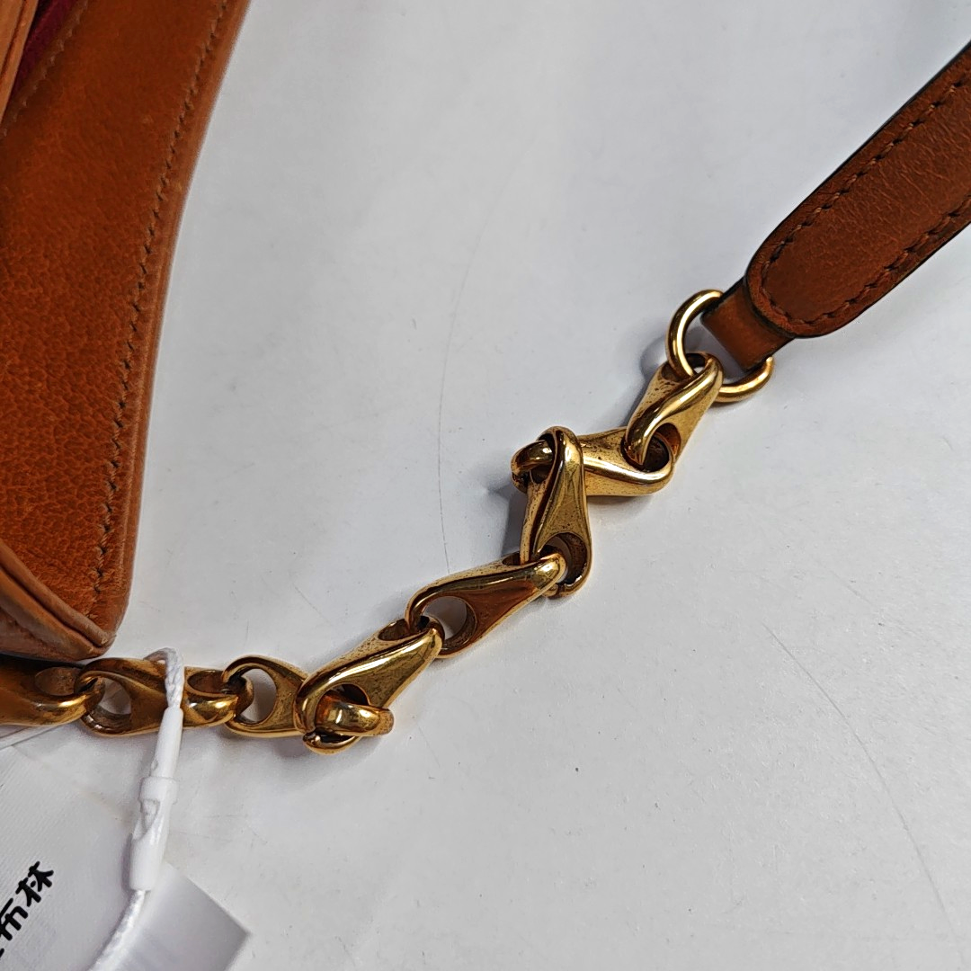 CELINE Brown Cowhide Single Shoulder Bag Golden hardware-(SKU)-944792224