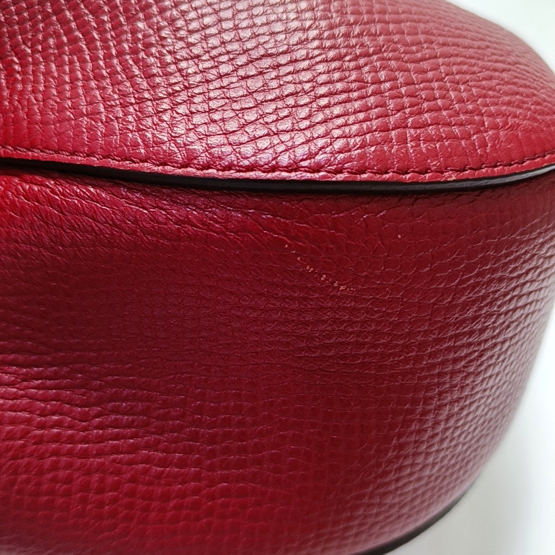Chloé Drew Medium size Red Cowhide Piggy Bag Single Shoulder Bag Sling Golden hardware-(SKU)-955862500