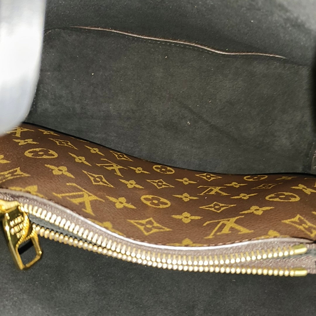 LOUIS VUITTON NÉONOÉ Medium Brown Coated Canvas Monogram Neverfull Shoulder Bag with Gold Hardware and Detachable Strap-(SKU)-966186595