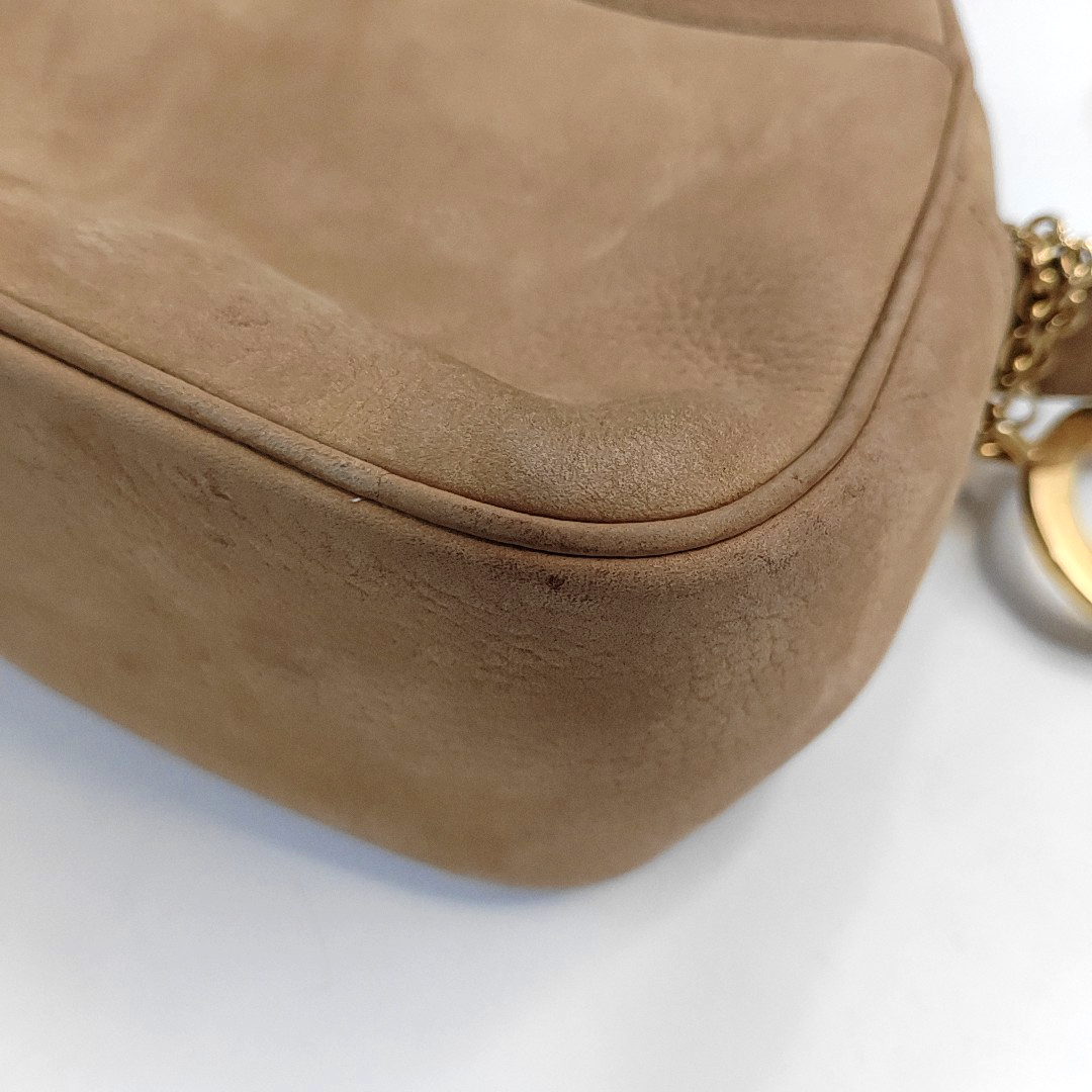 CELINE Brown Leather Crossbody Single Shoulder Bag Golden hardware-(SKU)-953952242