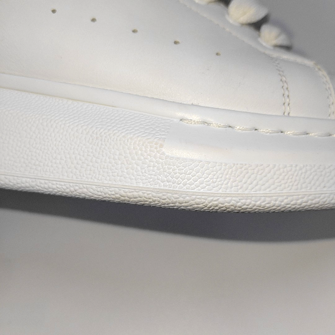 Alexander McQUEEN 33.5code White Leather Women's Kids Sports Casual Shoes-(SKU)-932901128