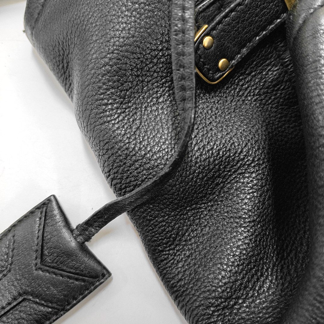 YSL DOWNTOWN CABASBlack Leather Single Shoulder Bag-(SKU)-939374057