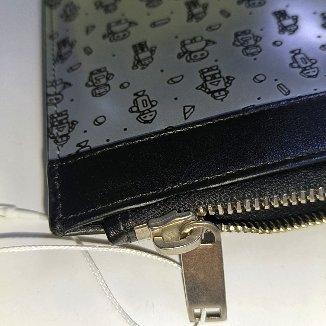 YSL Silver Cowhide Printed Handbag Silver Hardware-(SKU)-935155729