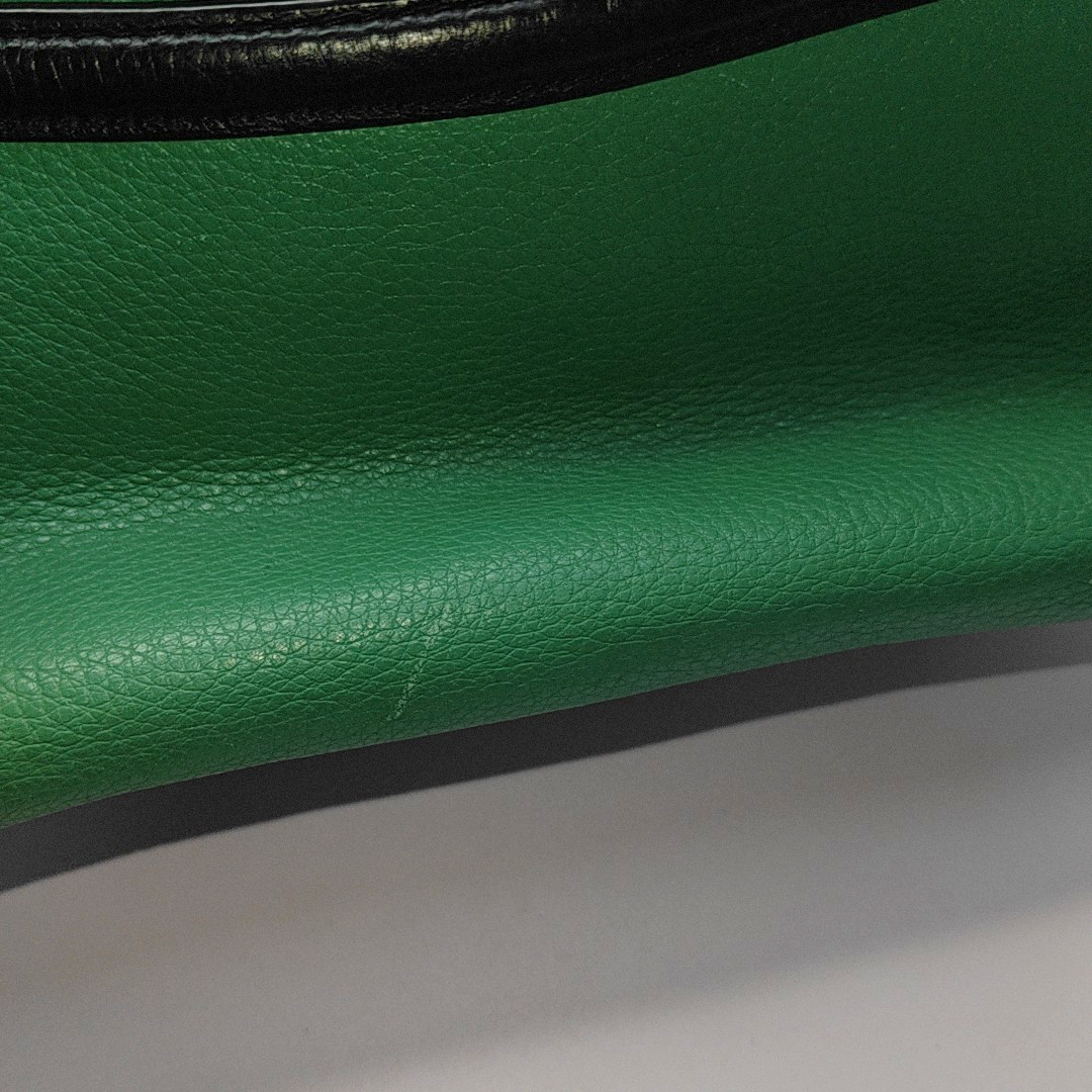 COACH Camera Bag Green Leather Printed Carriage Crossbody Shoulder Bag Handbag Silver Hardware Removable shoulder strap-(SKU)-935012014