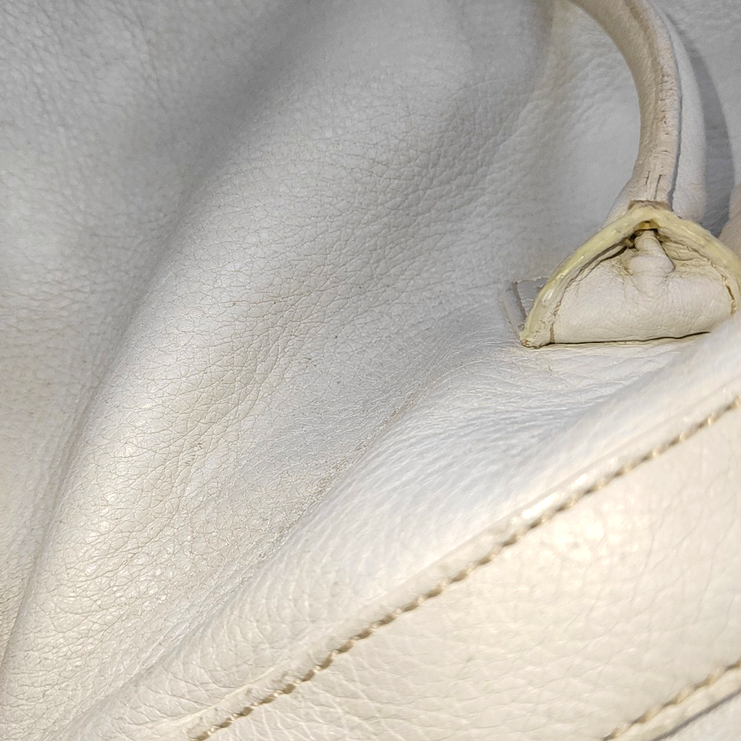 CELINE Tote bag White Leather Handbag Golden hardware-(SKU)-935410118