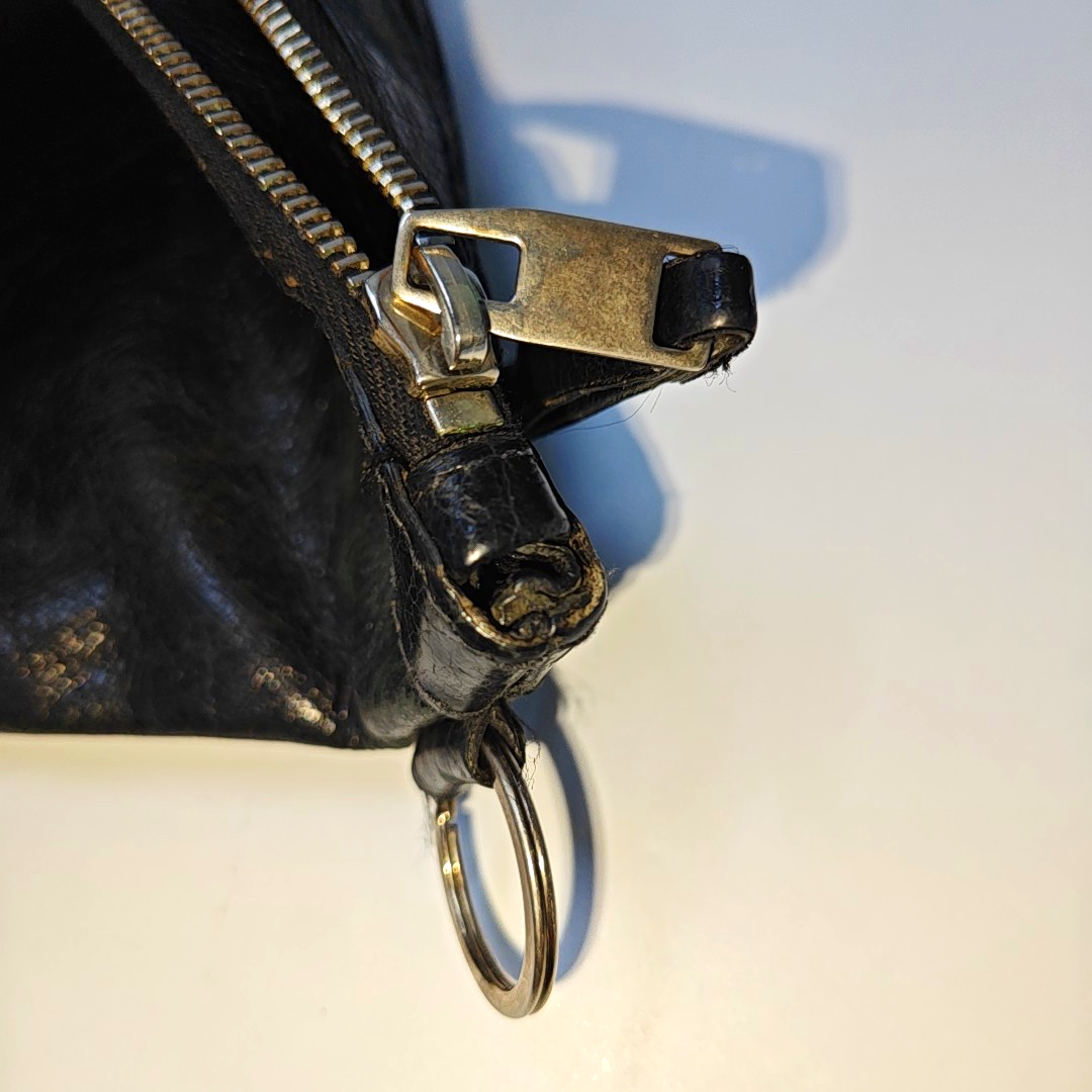 BALENCIAGA Classic City Medium size Black Lamb Skin Biker Bag, Handbag Silver Hardware-(SKU)-952449143