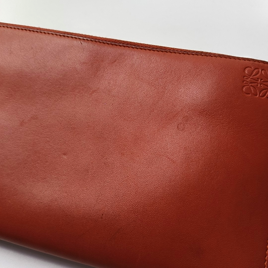 LOEWE Orange Calfskin Handbag Silver Hardware-(SKU)-950654394