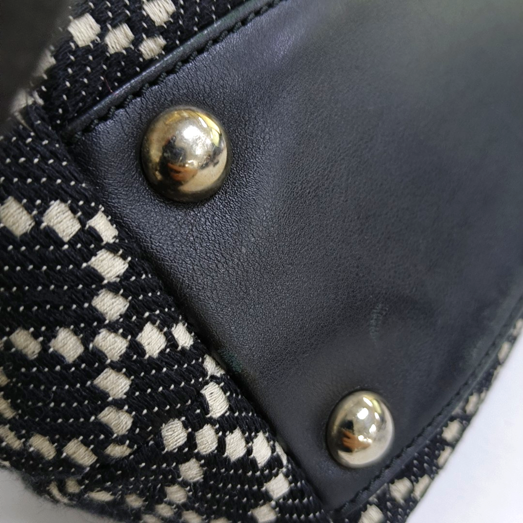 GUCCI Princy Black Fabric Jacquard Single Shoulder Bag Golden hardware-(SKU)-955712235