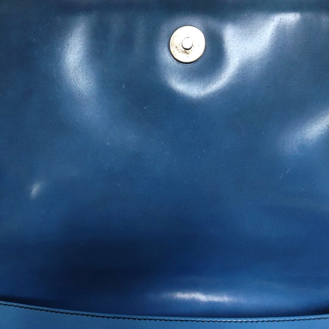 PRADA Blue cowhide single shoulder bag Silver Hardware-(SKU)-935766578