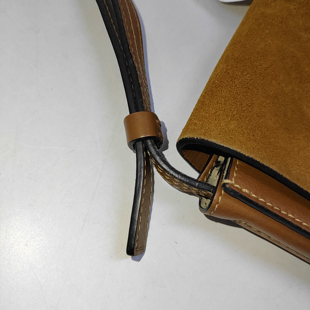 Chloé Faye Small size Brown Leather Crossbody Single Shoulder Bag Golden Silver Hardware-(SKU)-942554475