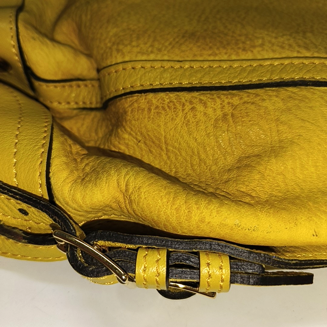 BURBERRY Northfield Yellow Leather Shoulder Bag Tote Golden hardware Removable shoulder strap-(SKU)-14373312