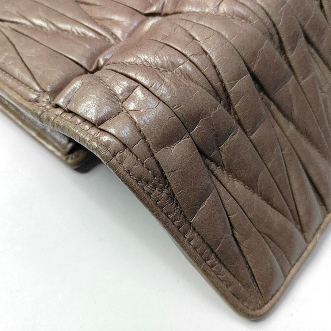 Miu Miu Light Pink Calf Leather Wallet Golden hardware-(SKU)-947592085