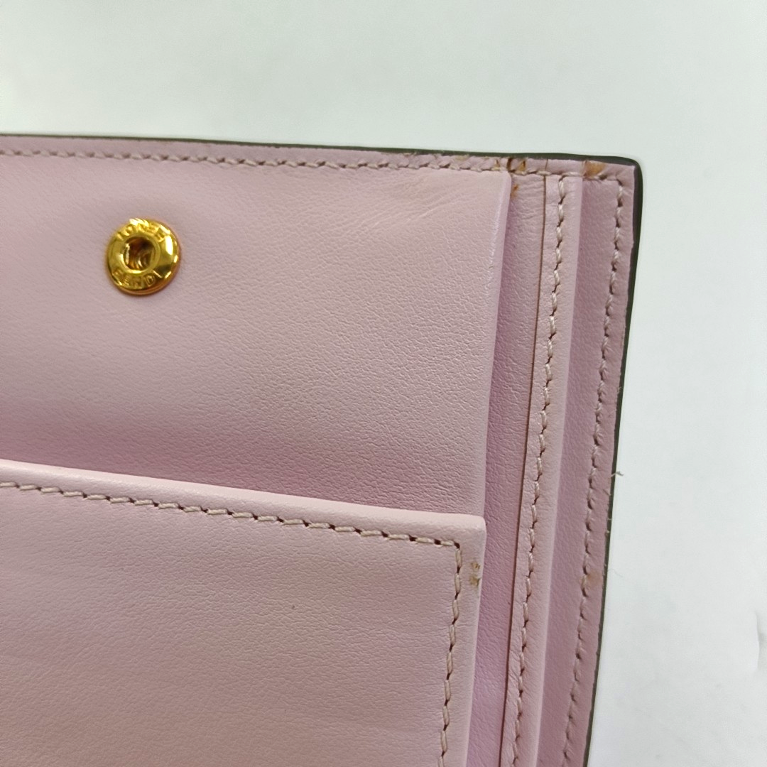 FENDI Pink Cowhide Wallet-(SKU)-960270985