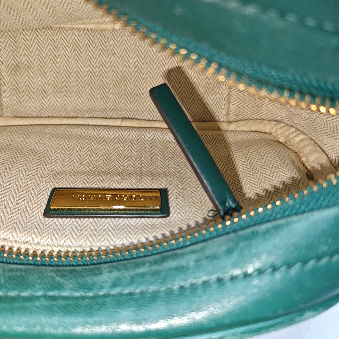 TORY BURCH Kira Small size Dark Green Sheepskin Quilted Crossbody Single Shoulder Bag Golden hardware-(SKU)-936318377