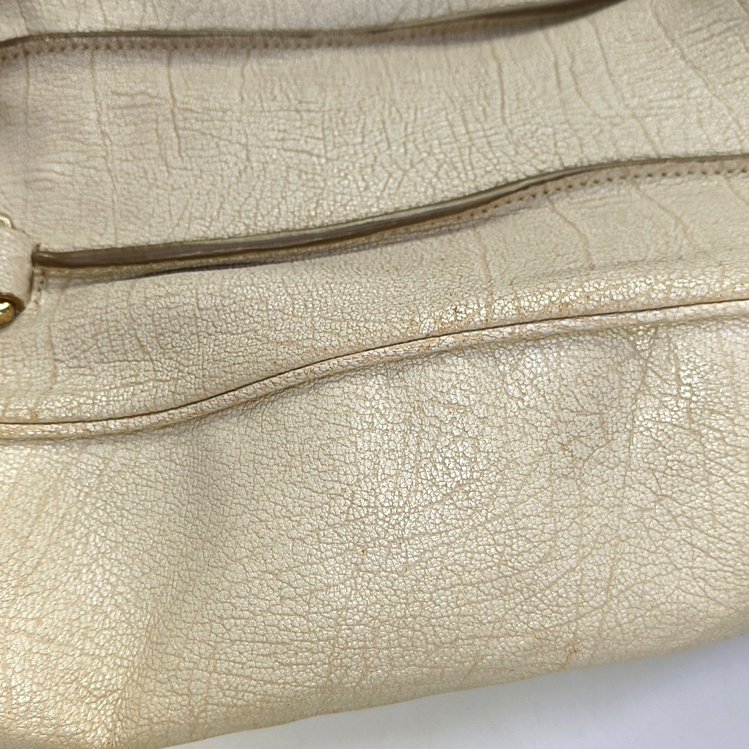 CELINE Tote bag Beige Leather Single Shoulder Bag Golden hardware-(SKU)-945409700