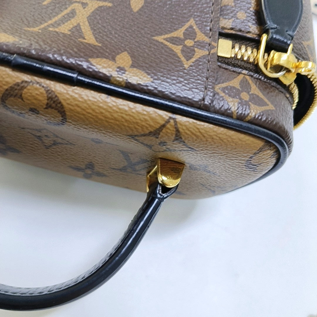 LOUIS VUITTON NICE Small Brown Coated Canvas Monogram Single Shoulder Bag Handbag Crossbody Bag Golden Hardware Removable Strap-(SKU)-964285955