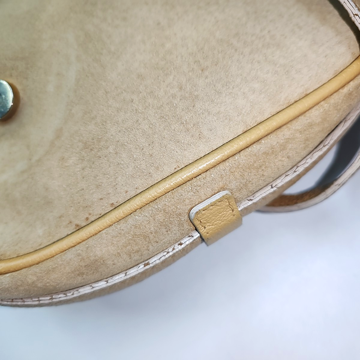 GUCCI Khaki Calf Leather Crossbody Shoulder Bag Golden hardware-(SKU)-935860527