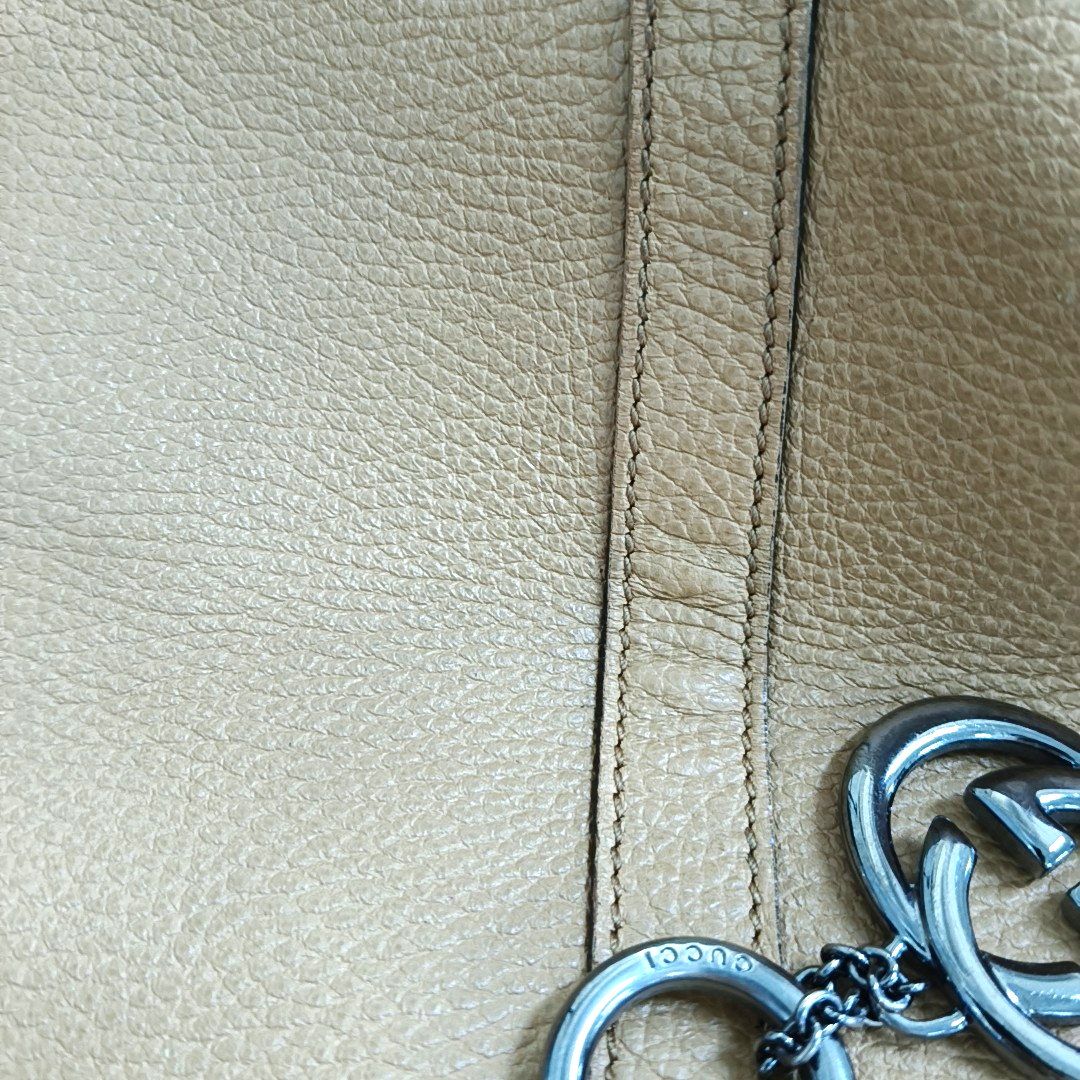 GUCCI Microguccissima Brown Cowhide Handbag Silver Hardware-(SKU)-957550870