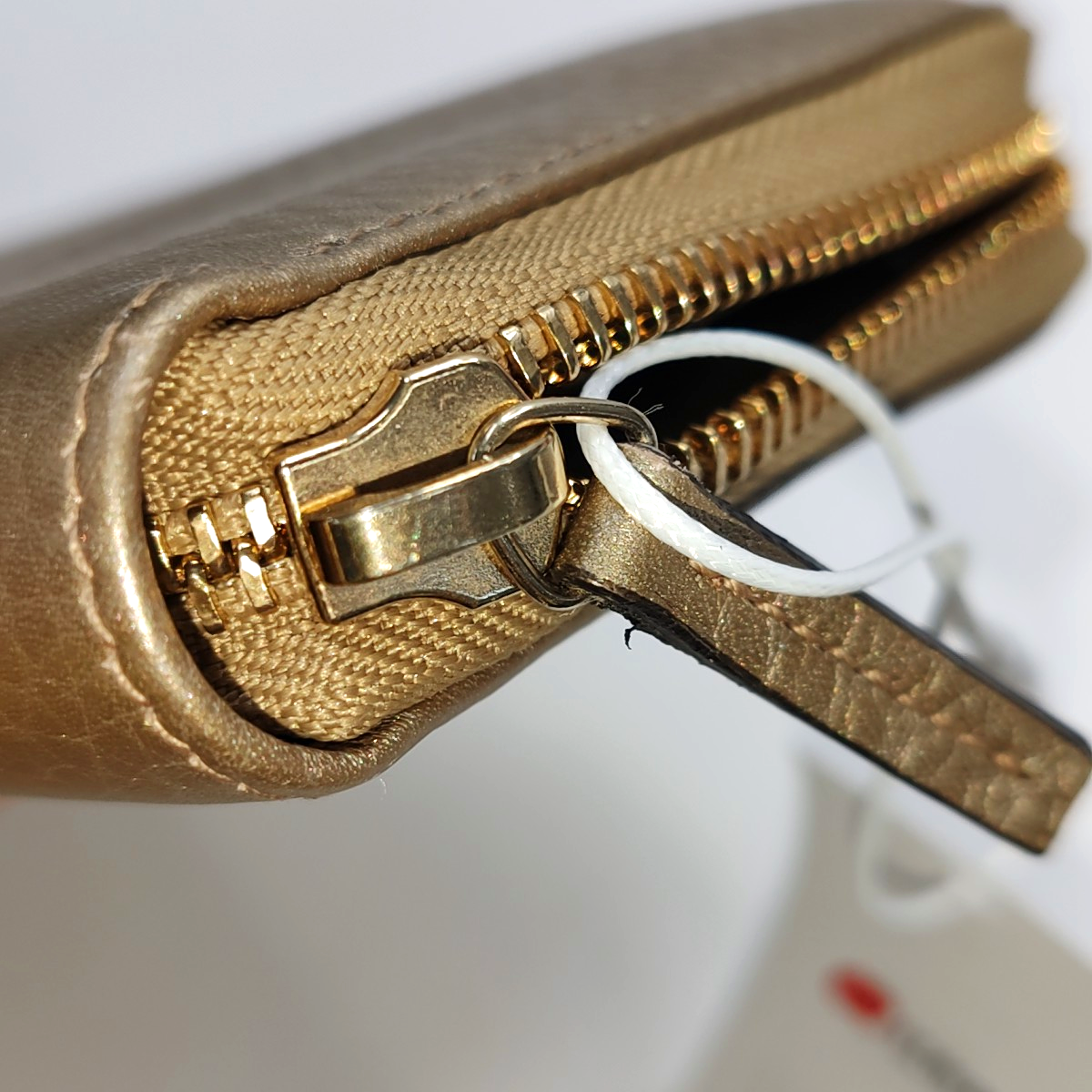 GUCCI Champagne-Colored Cowhide Embossed Wallet Golden hardware-(SKU)-939007917
