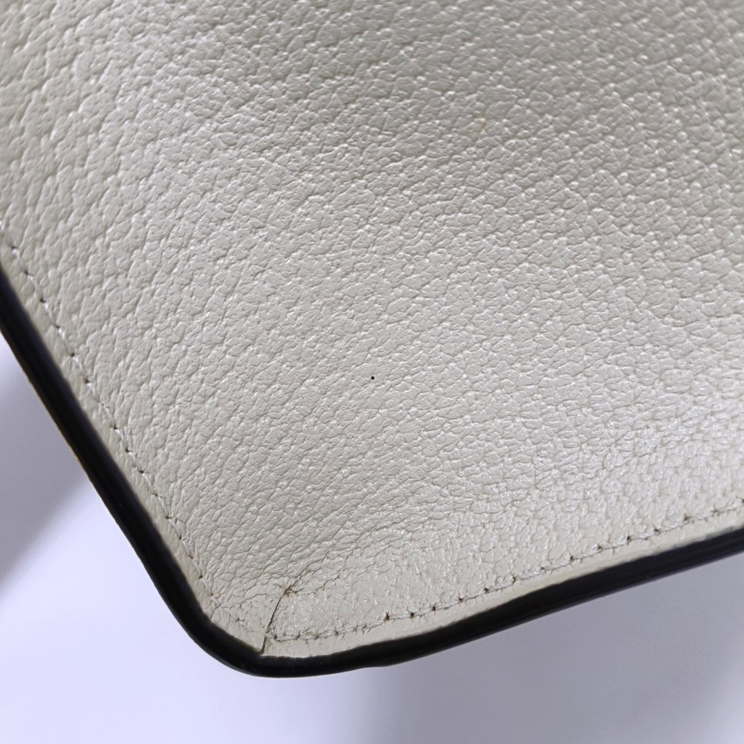 GUCCI Diana Small White Canvas Monogram Bamboo Handle Shoulder Bag Tote Bag Golden Hardware 2 Removable Straps-(SKU)-955631350