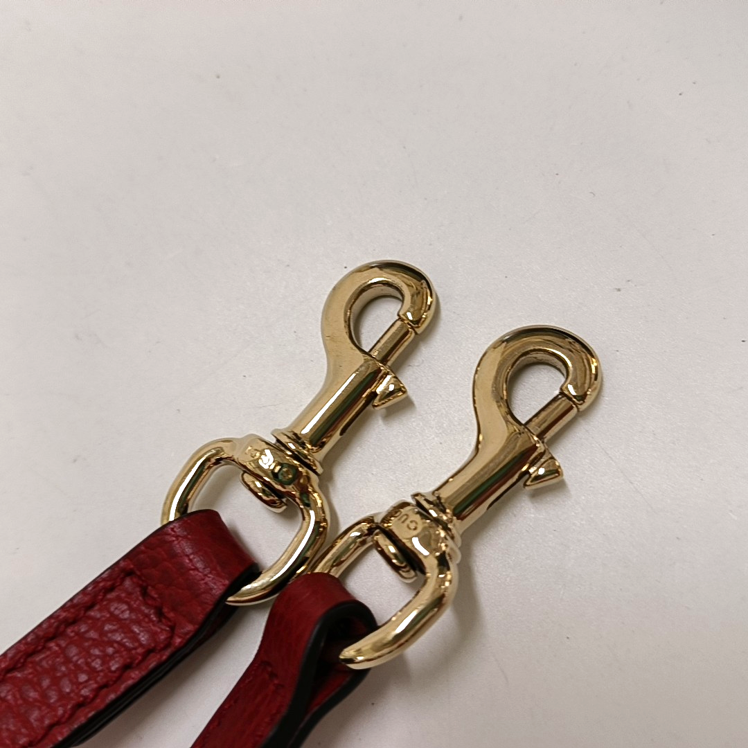 GUCCI Tote bag Red Calf Leather Crossbody Shoulder Bag Tote Golden hardware Removable shoulder strap-(SKU)-958958103