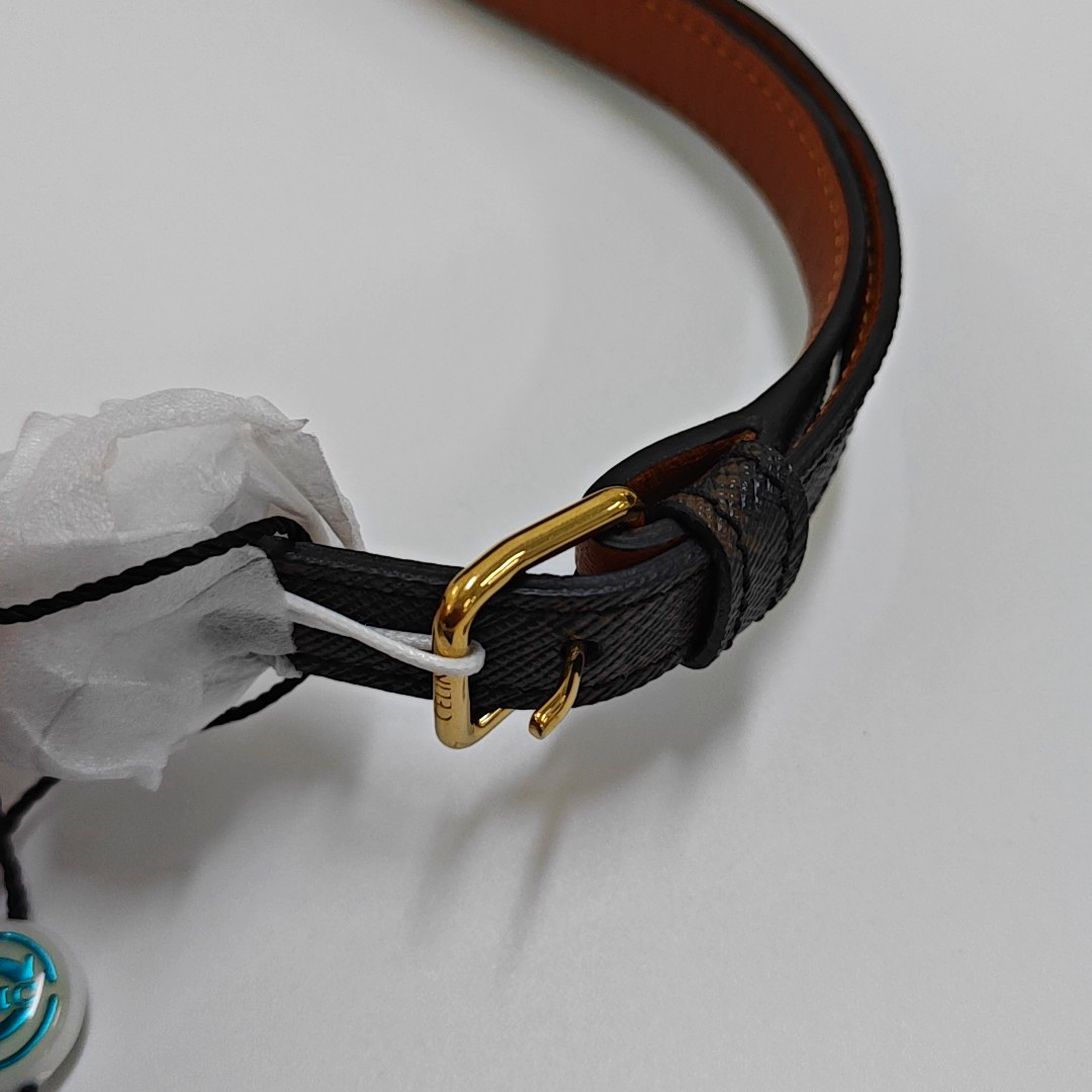 CELINE TRIOMPHE Nano Brown Coated Canvas Triumph Monogram Crossbody Bag, Shoulder Bag with Gold Hardware-(SKU)-952939919