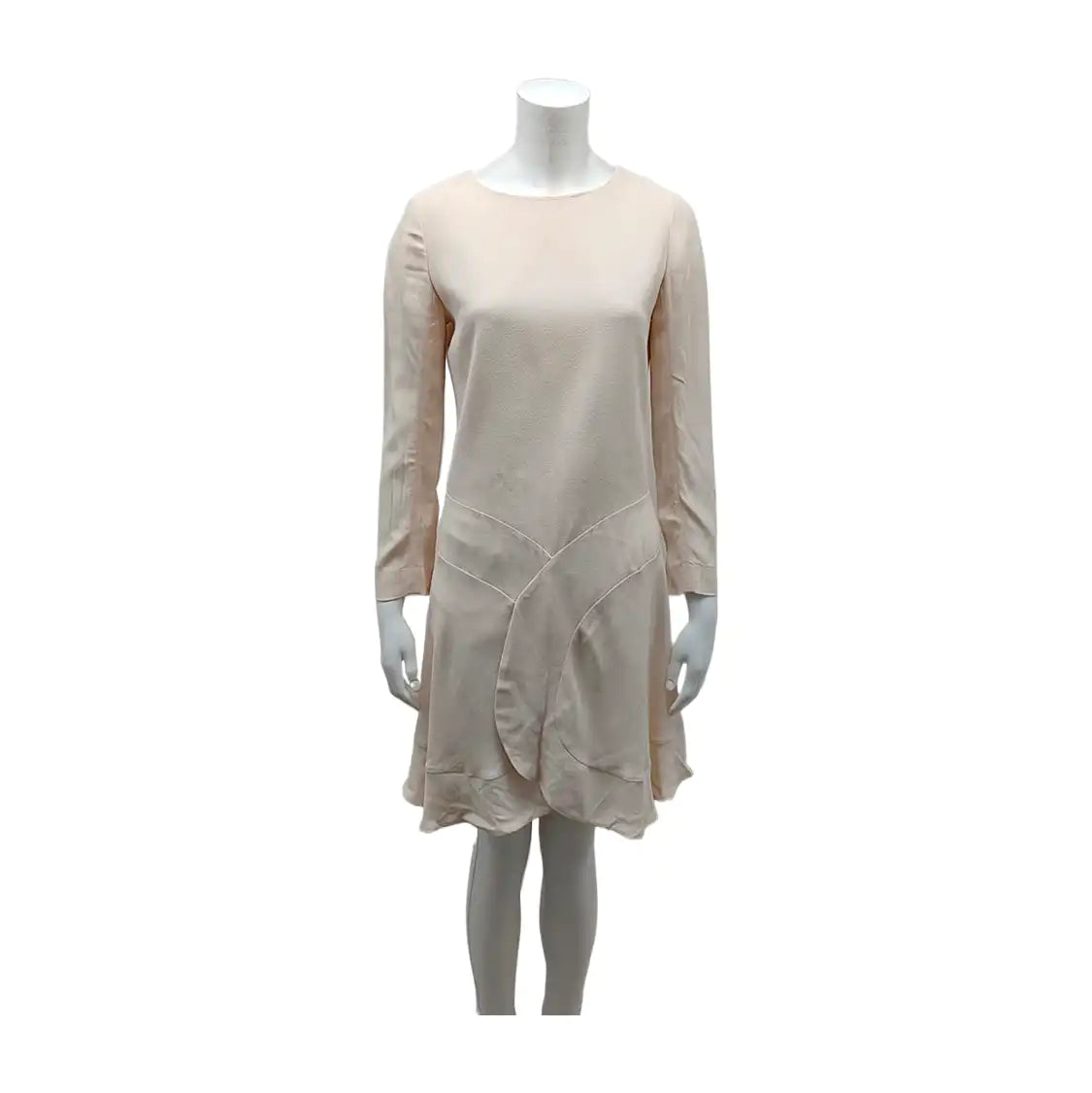 Chloé Scode Summer Pink Acrylic Long Sleeve Mid-Length Dress-(SKU)-14115113