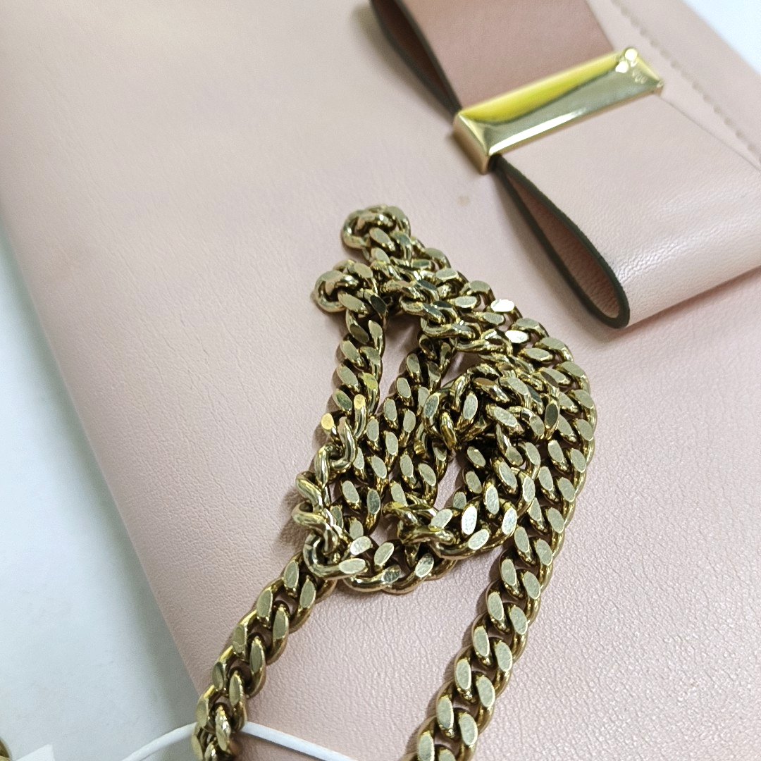 Chloé Pink Cowhide Crossbody Bag Golden hardware-(SKU)-944789609
