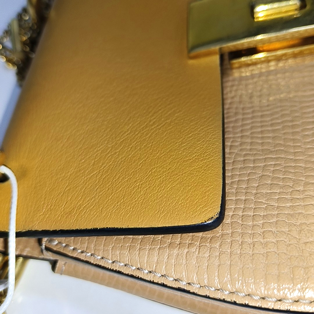Chloé Drew mini Nude Pink Cowhide Piggy Bag Crossbody Bag Single Shoulder Bag Golden hardware-(SKU)-929848200