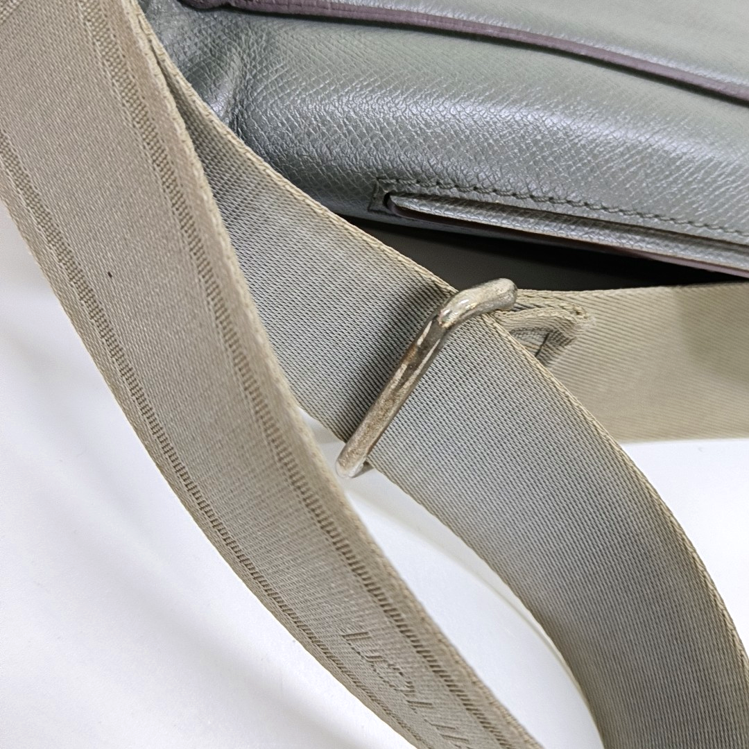 LOUIS VUITTON ROMAN Grey Cowhide Crossbody Bag Silver Hardware-(SKU)-954717295