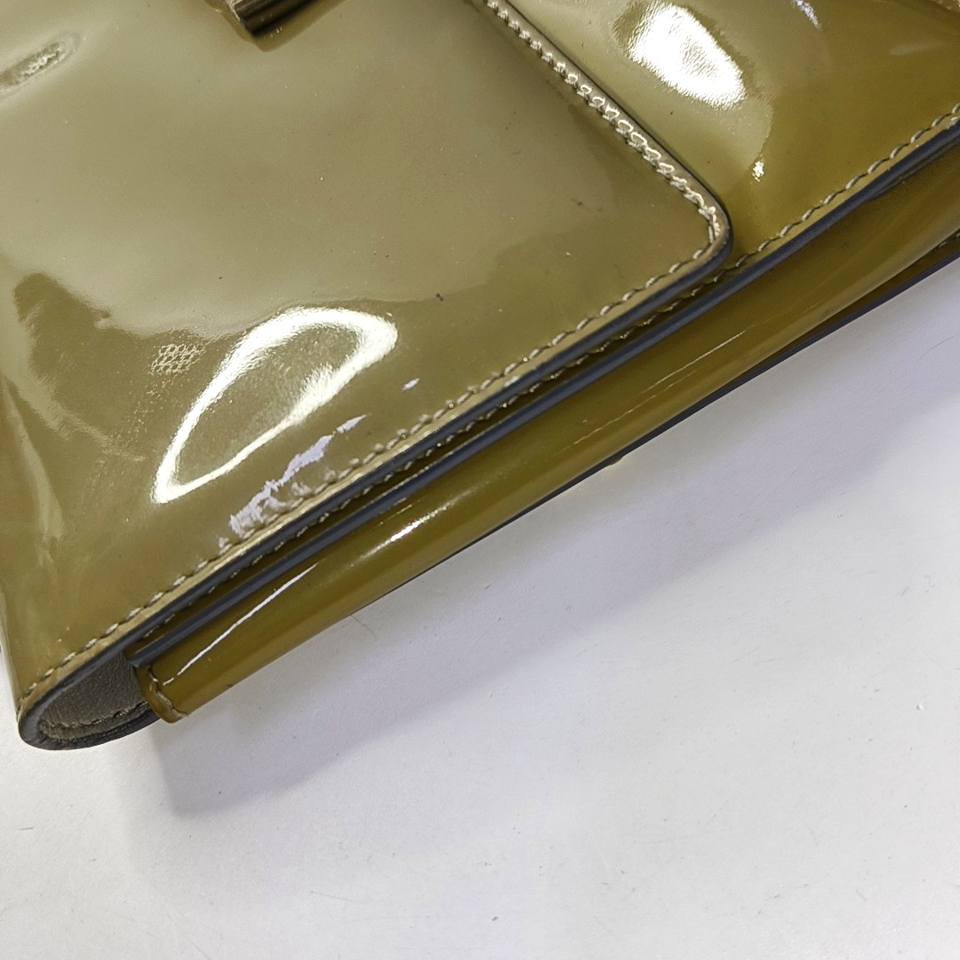 FERRAGAMO Ginny Green Cowhide Single Shoulder Bag Crossbody Golden hardware-(SKU)-942638146