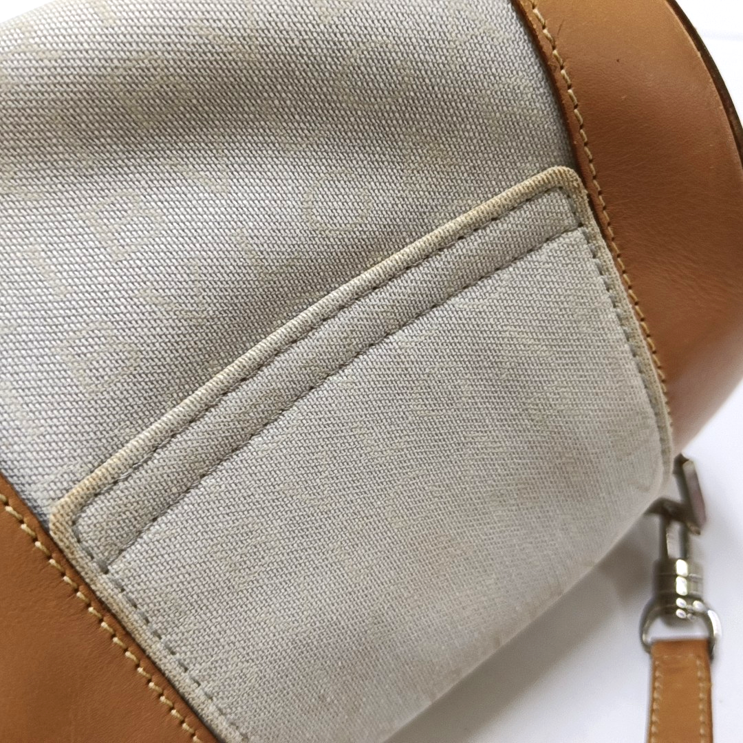 BVLGARI B ZERO Grey Canvas Jacquard Embossed Handbag Shoulder Bag Silver Hardware-(SKU)-941333720
