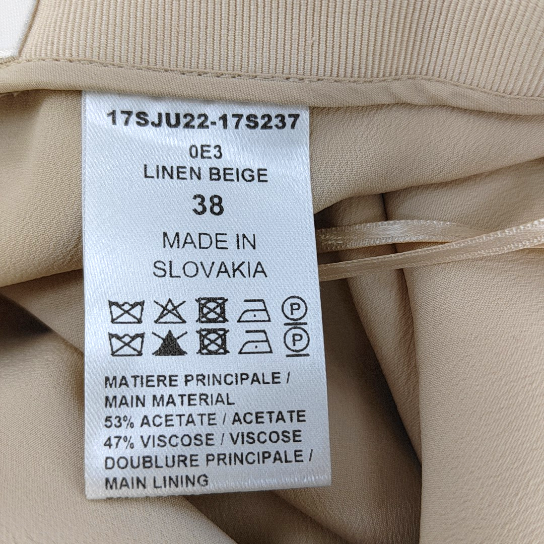 Chloé Mcode Summer Beige Acetate Fiber Women's Short Skirt-(SKU)-943134628