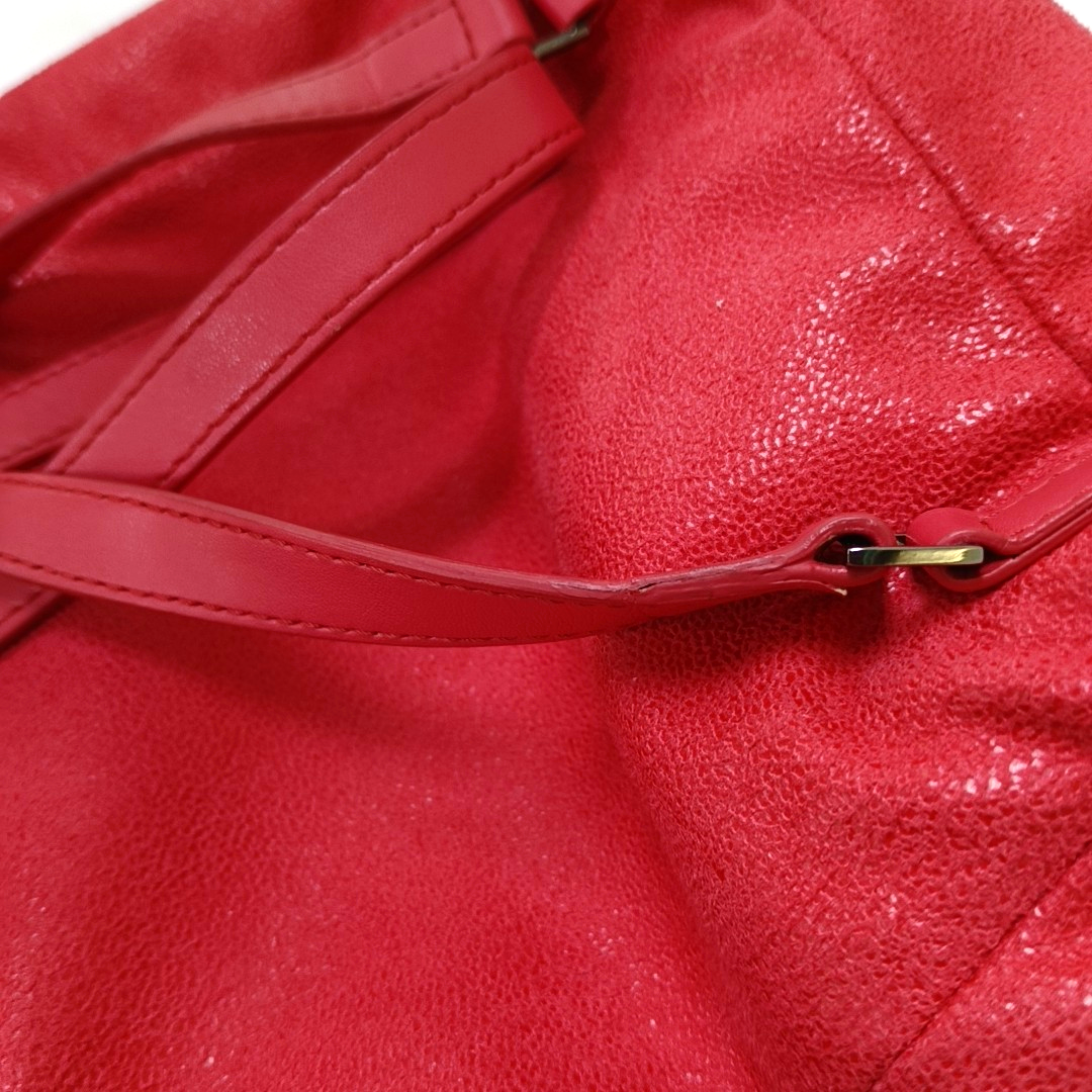STELLA McCARTNEY Falabella Red Fabric Backpack Black hardware-(SKU)-944717374