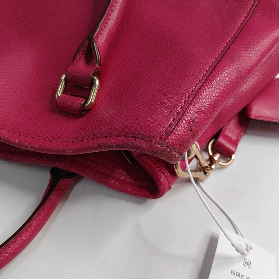 COACH MARGOT Pink Leather Single Shoulder Bag Handbag Crossbody Bag Golden hardware Removable shoulder strap-(SKU)-944147467