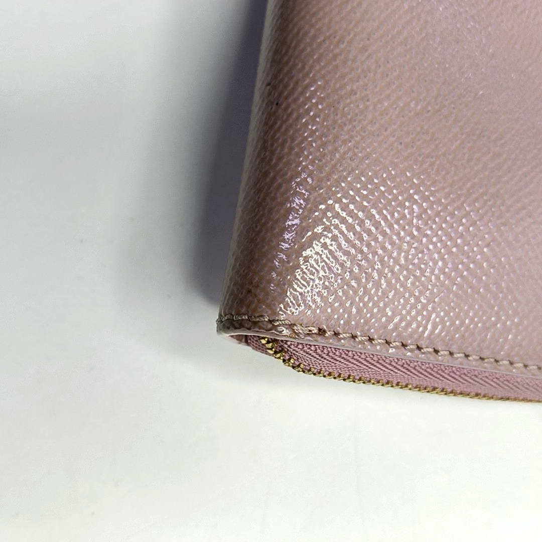 BURBERRY Light Pink Calf Leather Wallet Golden hardware-(SKU)-953079132