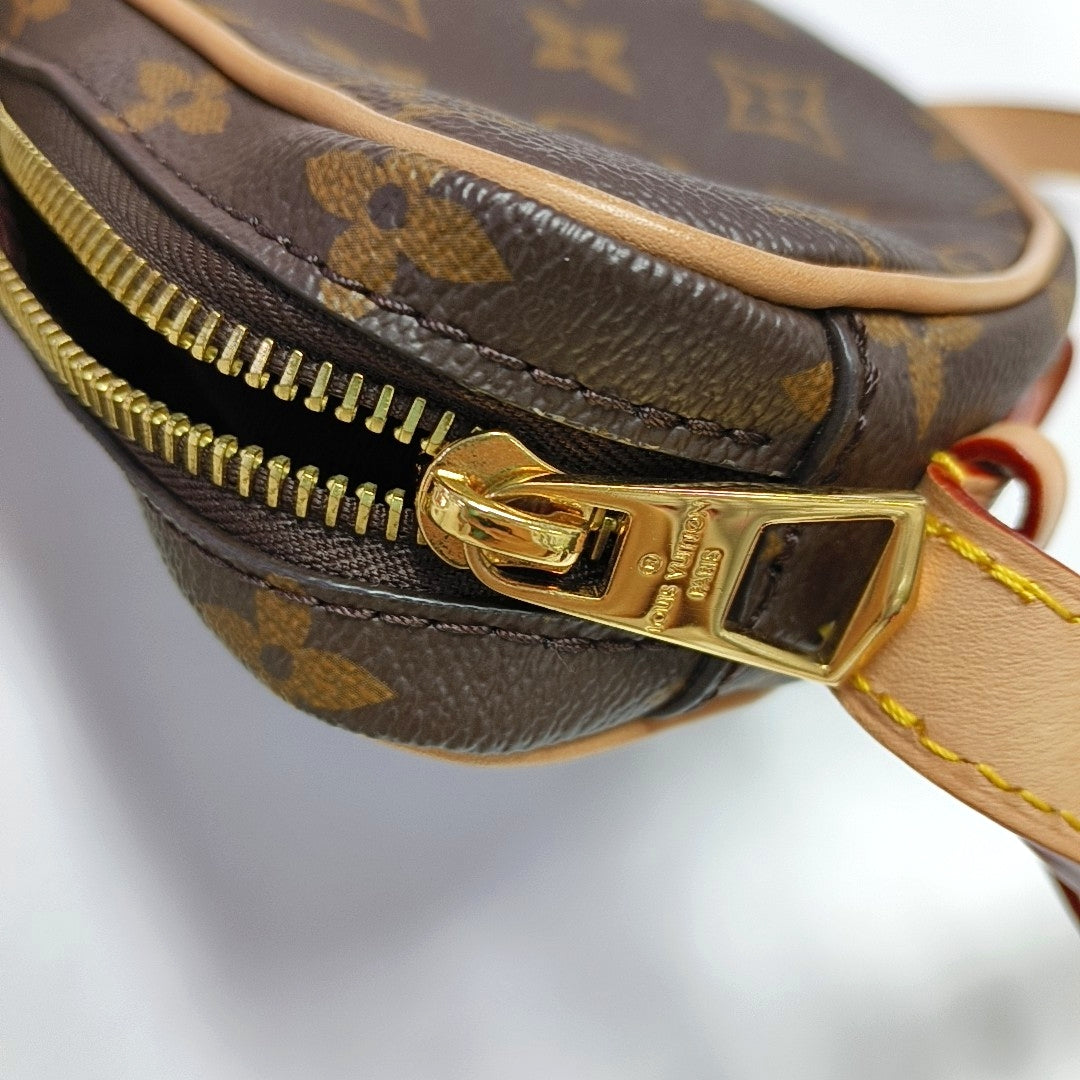LOUIS VUITTON CROISSANT Brown Coated Canvas Monogram Shoulder Bag Tote Crossbody Bag with Detachable Strap-(SKU)-970879308