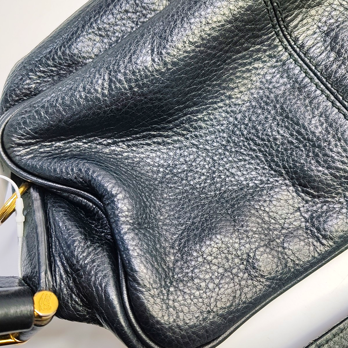 BURBERRY Black Leather Single Shoulder Bag Golden hardware-(SKU)-945938480