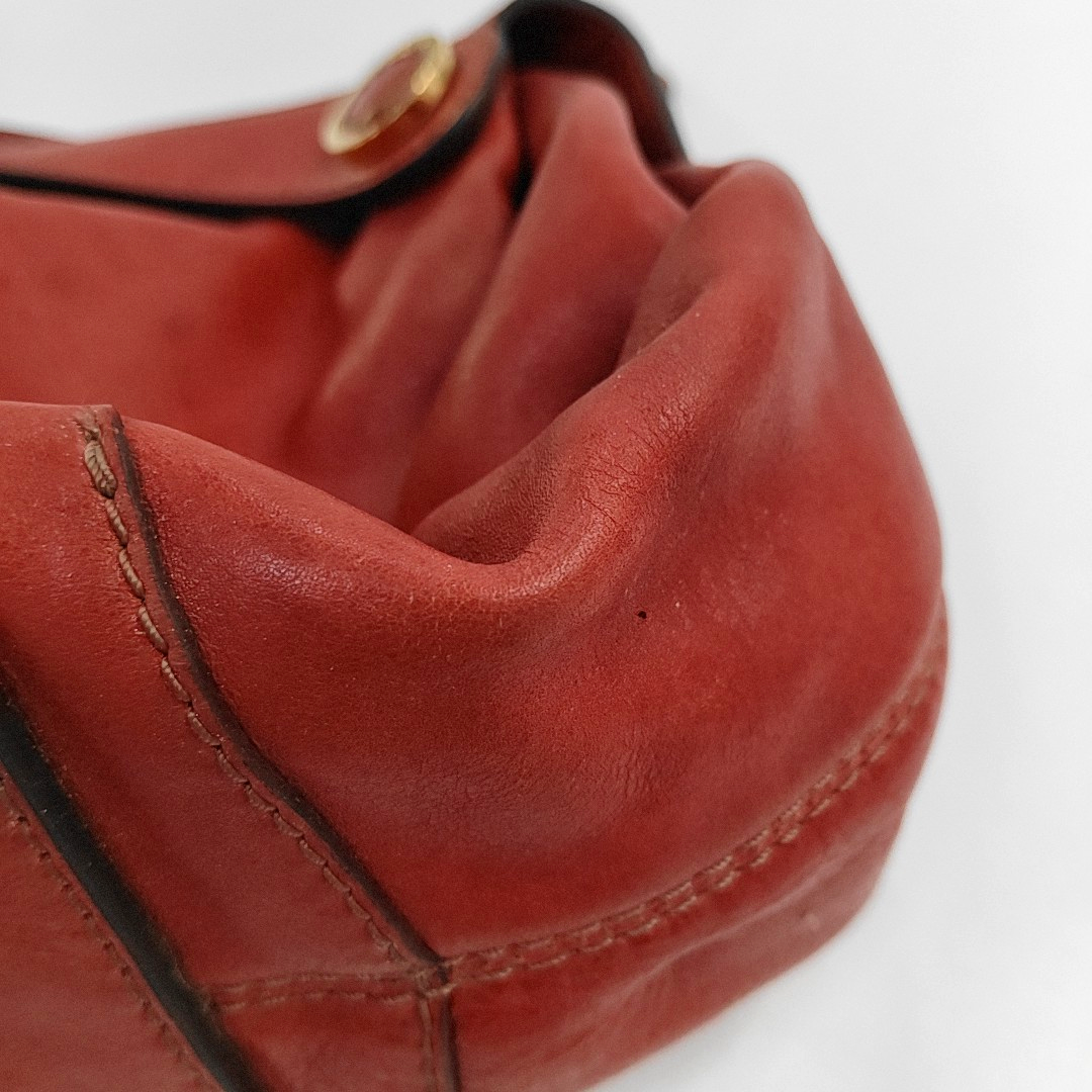 LOEWE Red Cowhide Tote Bag Golden hardware-(SKU)-957327869