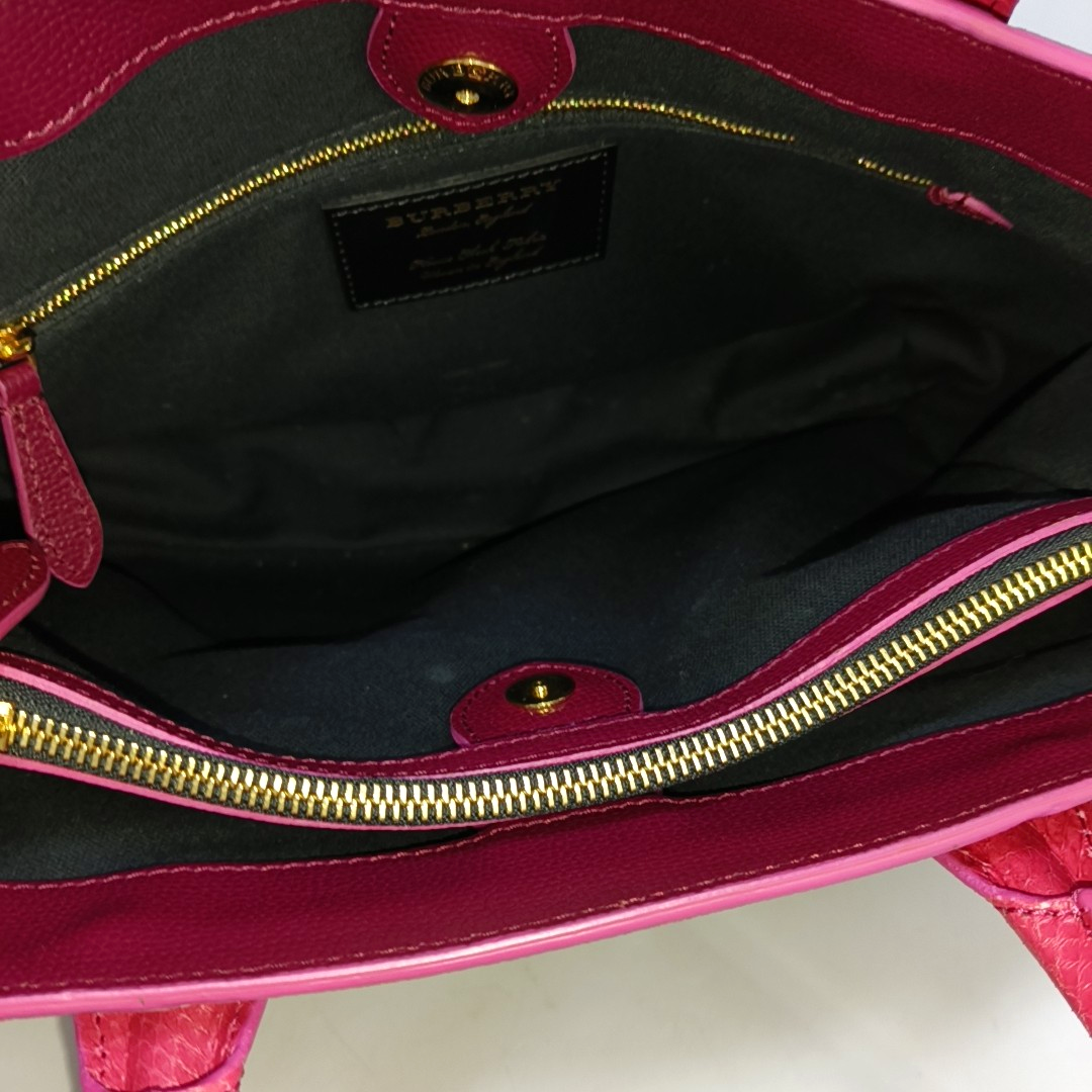 BURBERRY The Banner Medium size Red Cowhide Single Shoulder Bag Handbag Crossbody Bag Golden hardware Removable shoulder strap-(SKU)-955854849