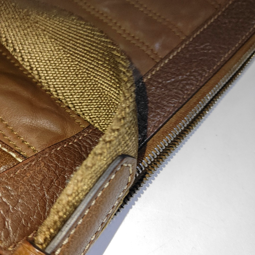 CELINE BOOGIE Brown Leather Quilted Single Shoulder Bag Crossbody Golden hardware-(SKU)-14448412