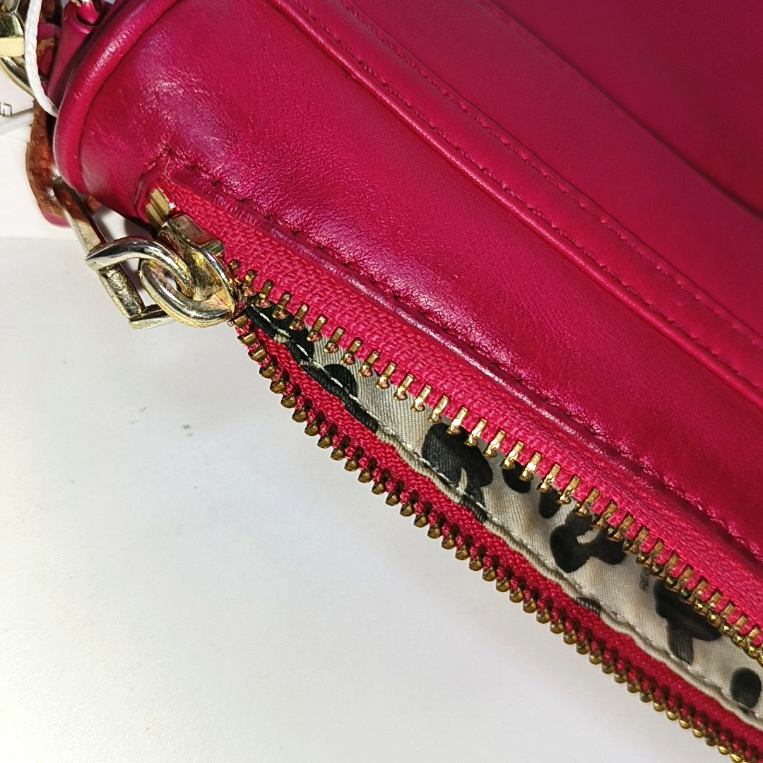 REBECCA MINKOFF M.A.C. Fuchsia Cowhide Single Shoulder Bag Crossbody Golden hardware Removable shoulder strap-(SKU)-935255870